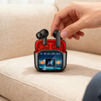 LED Touch Screen In-Ear ANC + ENC Bluetooth Earbuds – Dual Color