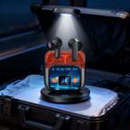 LED Touch Screen In-Ear ANC + ENC Bluetooth Earbuds – Dual Color