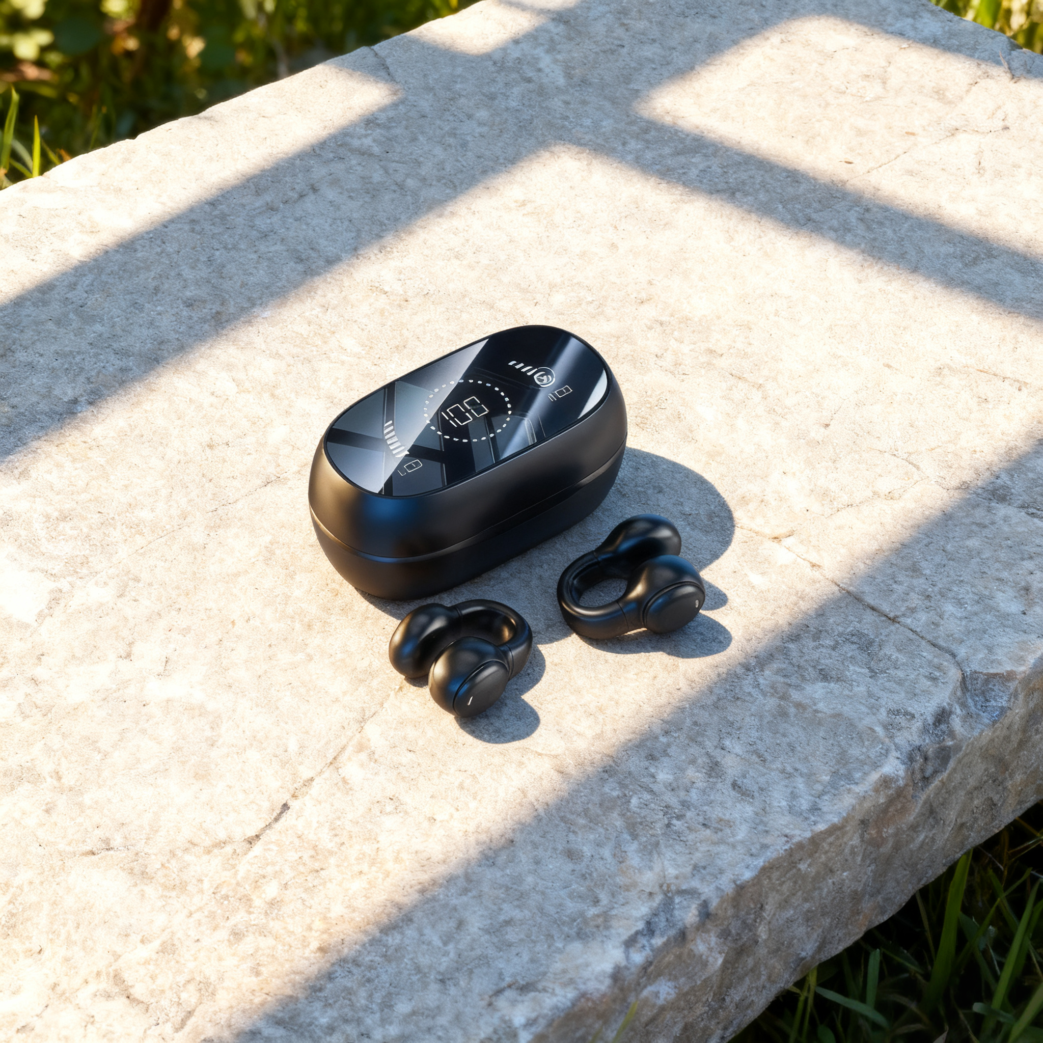 Bone Conduction Wireless Ear-Clip Bluetooth Earbuds – Dual Color