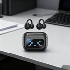 Wireless Open-Ear Bone Conduction Earbuds with Touch Screen – Dual Color
