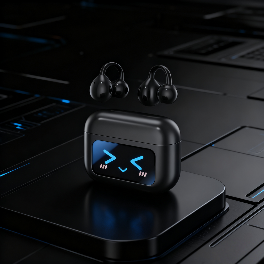 Wireless Open-Ear Bone Conduction Earbuds with Touch Screen – Dual Color